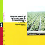 Estructura varietal de los cultivos de lechuga iceberg y coliflor